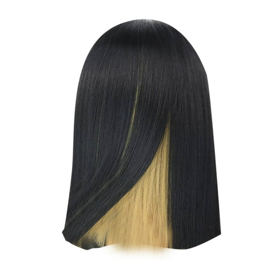 African Ladies Wavy Curls Wig - Center Part, Shoulder-Length & Heat-Resistant - Versatile Hairpiece for Casual/Formal Occasions