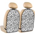 thumbnail image 1 of African Leopard style Mats Back Seat Protectors, Car Seat Protector Vehicle Organizers Waterproof Cover Back Seat Cover for Kids with 3 Storage Pockets 2 Pack, 1 of 5