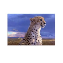 African Mammals Cheetah Wallpapers Education Poster Canvas Wall Art Prints Poster Gifts Photo Picture Painting Posters Room Decor Home Decorative 12x18inch(30x45cm)