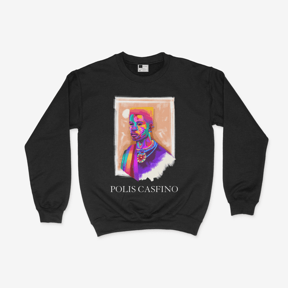 African Man Head Abstract Art Crewneck Sweatshirt