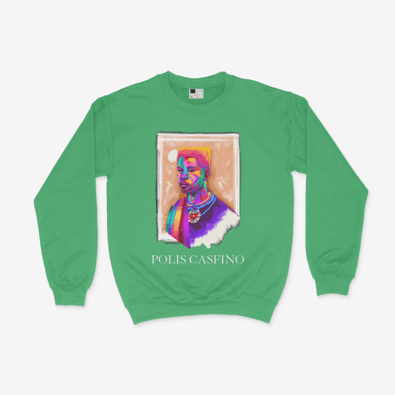 African Man Head Abstract Art Crewneck Sweatshirt