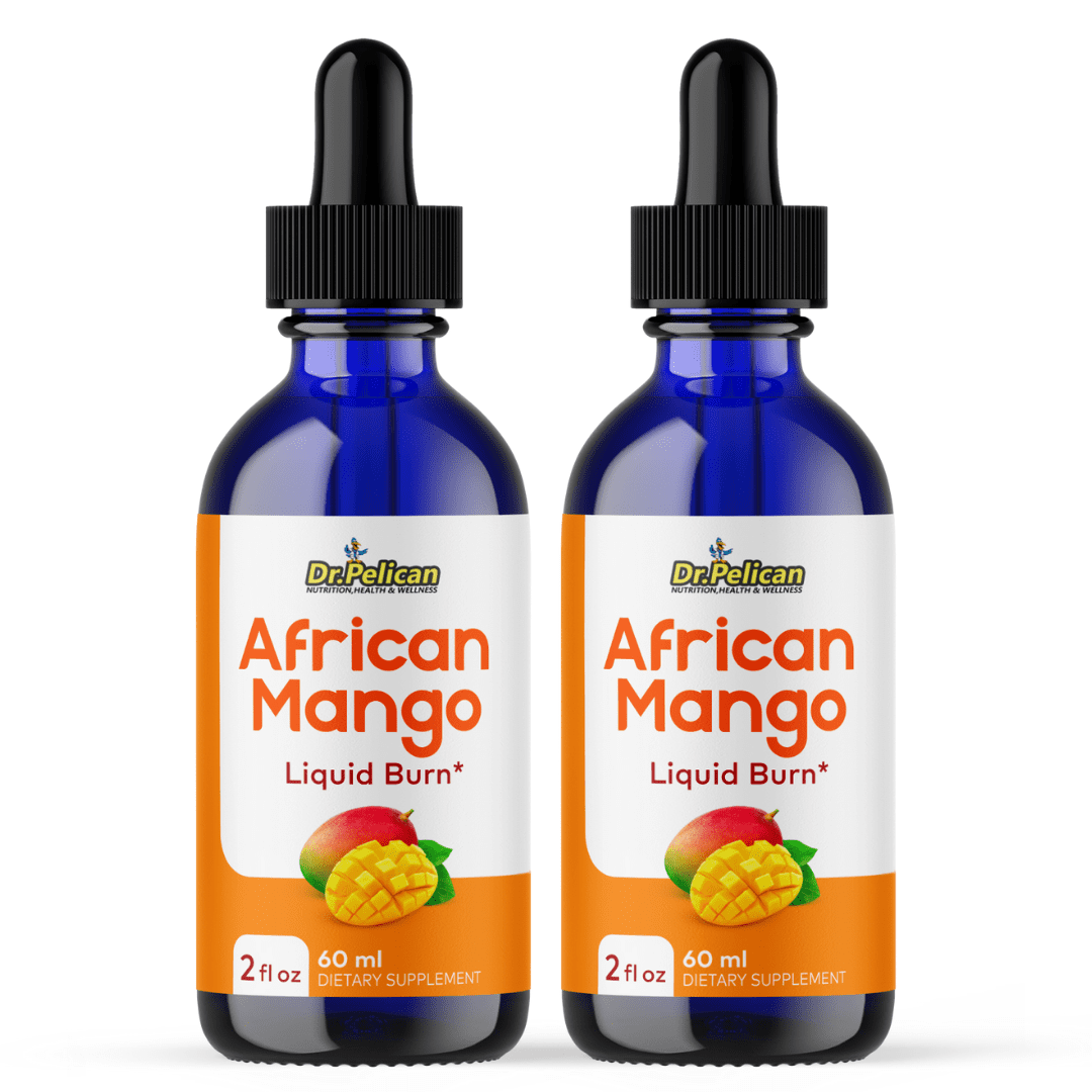 African Mango Liquid Burn Drops- Weight Loss-2 Bottles-120ml (2fl oz)-Dr.Pelican