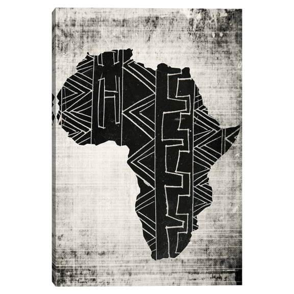African Map 2 by Nikki Chu Canvas Art Print