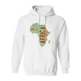 thumbnail image 1 of African Map Made With Names Hoodie Men -Image by Shutterstock, Male Large, 1 of 4