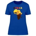 thumbnail image 1 of African Map With Fauna T-Shirt Women -Image by Shutterstock, Female Small, 1 of 2