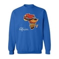 thumbnail image 1 of African Map With Skins Animals  Sweatshirt Women -Image by Shutterstock, Female XX-Large, 1 of 4