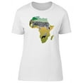 thumbnail image 1 of African Map With Zebra And Bird T-Shirt Women -Image by Shutterstock, Female x-Large, 1 of 2