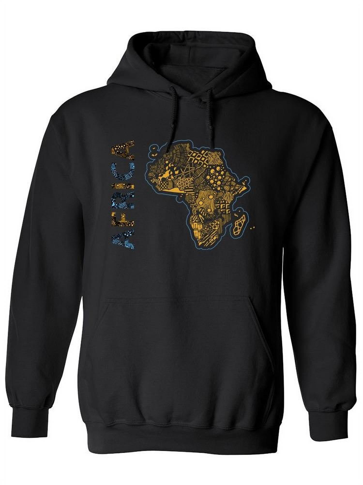 African Map Zentangle Style Hoodie Women -Image by Shutterstock, Female ...