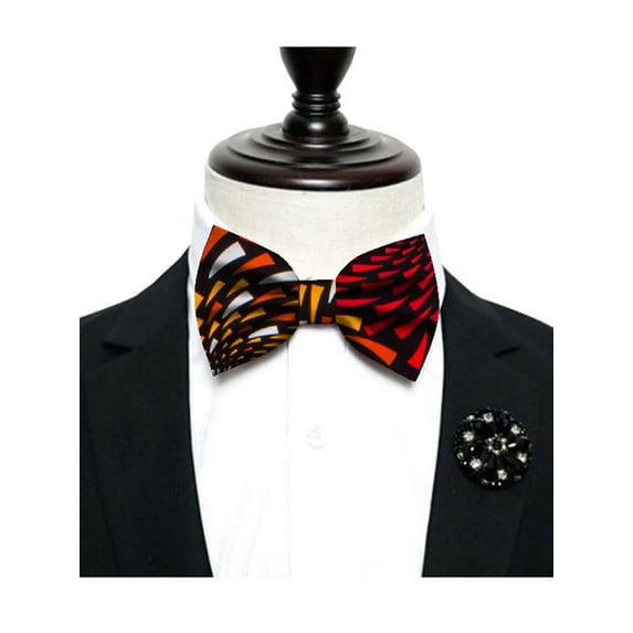 African Men Ankara Print Neck Tie for Men Necktie Kente Bow Tie WYB521