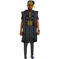 thumbnail image 1 of African Men Clothing Dashiki 4pcs Embroidered Robes Shirts and Pant Set with Hat Patchwork Party Wedding Outfit Wyn2026, 1 of 2
