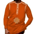 thumbnail image 1 of African Men Long Sleeve Robe Shirt Soft Smoothy Embroidery Tops Party Clothes, 1 of 2