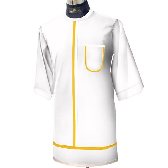 African Men's Half Sleeve T Shirts Patchwork Pocket Dashiki Shirt WYN1976