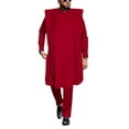 thumbnail image 1 of African Mens Clothing Traditional Agbada Robe Suits 3 pcs Set Dashiki Party Outfits WYN01992, 1 of 2