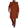 thumbnail image 1 of African Mens Clothing Traditional Agbada Robe Suits 3 pcs Set Dashiki Party Outfits WYN01992, 1 of 2
