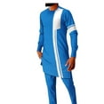thumbnail image 1 of African Mens Dashiki Ankara Robe Top and Pant Set Long Sleeve Tracksuit Outfits WYN1902, 1 of 2