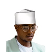 African Mens Kufi Hat Ankara Cotton Kufi Hats Muslim Prayer Cap Men Hat Accessory WYB776