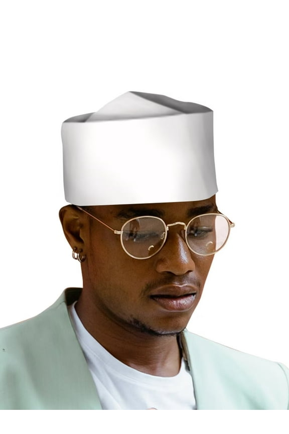 African Mens Kufi Hat Ankara Cotton Kufi Hats Muslim Prayer Cap Men Hat Accessory WYB776