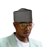 African Mens Kufi Hat Ankara Cotton Kufi Hats Muslim Prayer Cap Men Hat Accessory WYB776
