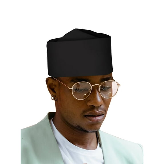 African Mens Kufi Hat Ankara Cotton Kufi Hats Muslim Prayer Cap Men Hat Accessory WYB776