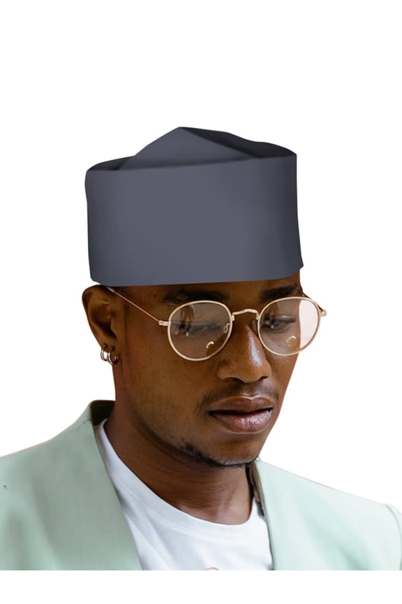 African Mens Kufi Hat Ankara Cotton Kufi Hats Muslim Prayer Cap Men Hat Accessory WYB776