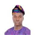 thumbnail image 1 of African Mens Kufi Hat Ankara Cotton Kufi Hats Wrap Caps Men Hat Accessory Cap wyb780, 1 of 1