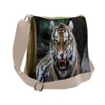 thumbnail image 1 of African Messenger Bag, Roaring Tiger Wildlife, Unisex Cross-body, by Ambesonne, 1 of 2