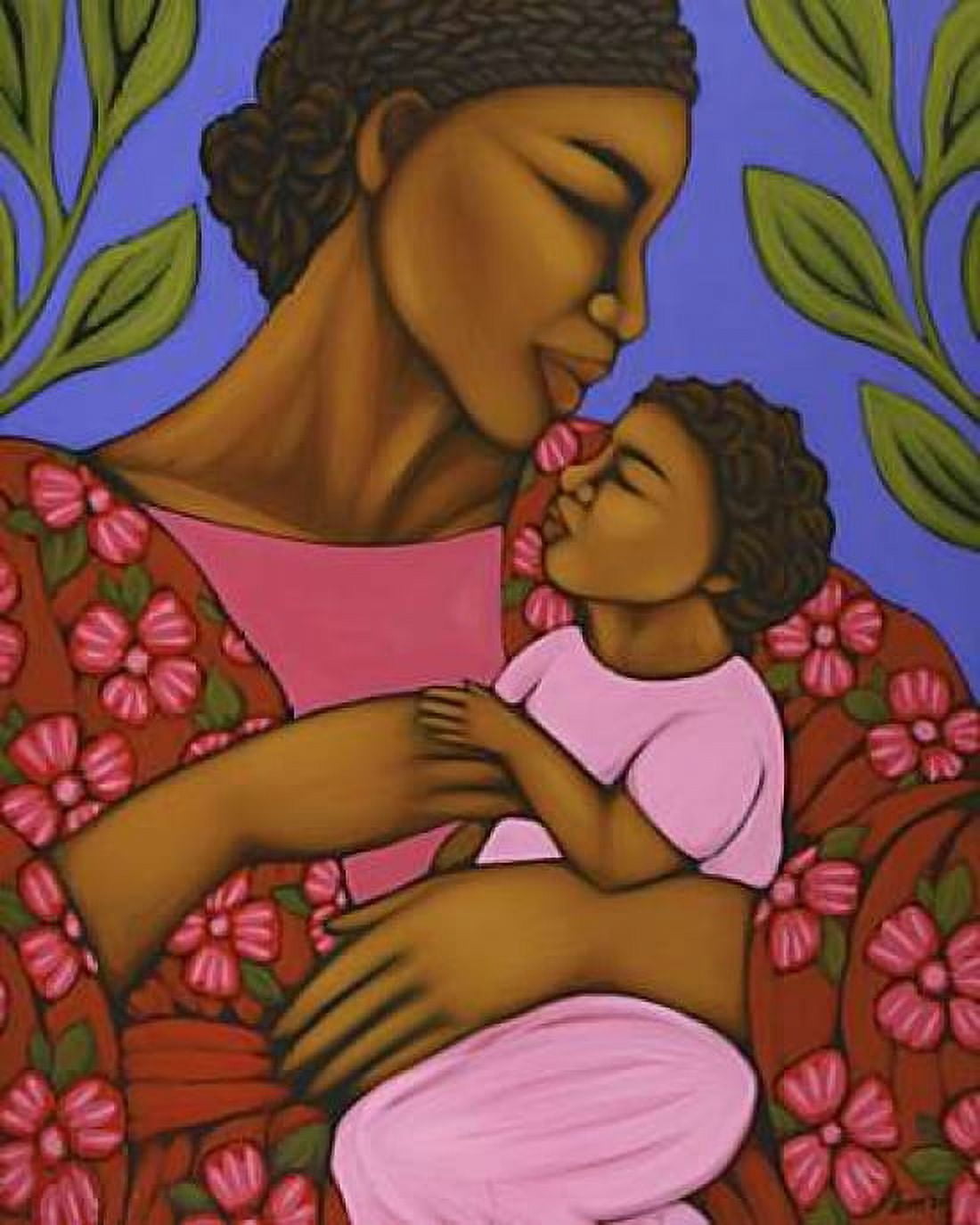 African Mother and Baby Canvas Art - Tamara Adams (24 x 30)