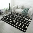 thumbnail image 1 of African Mud Cloth Black And White Soft Comfy Area Rugs Carpet Suitable for Living Room Kitchen Bedroom Laundry Room Home Decorations 59"x71", 1 of 7