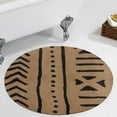 thumbnail image 1 of African Mud Tribal Cloth Round Carpet Circle Rug Outdoor Patio Area Rug Washable Large Area Rugs Hallway Room Decor Fitness Mats, 1 of 8
