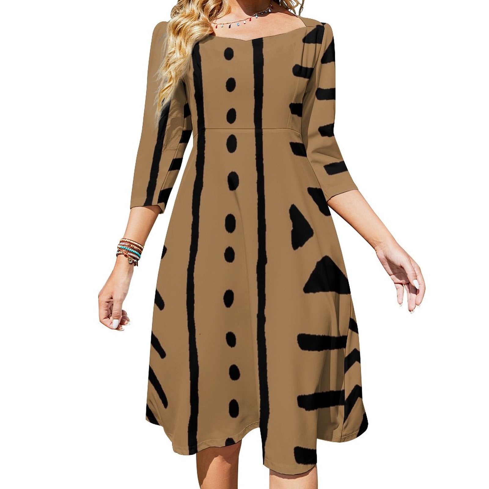 Thick Knit Tribal Dress