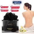 thumbnail image 1 of African Net Sponge Authentic - 1 Pieces Real African Exfoliating Loofah Sponge with Knots - African Net Wash Cloths for Body Scrubber Exfoliator - Back Scrub for Shower Bath Accessories(Black), 1 of 12
