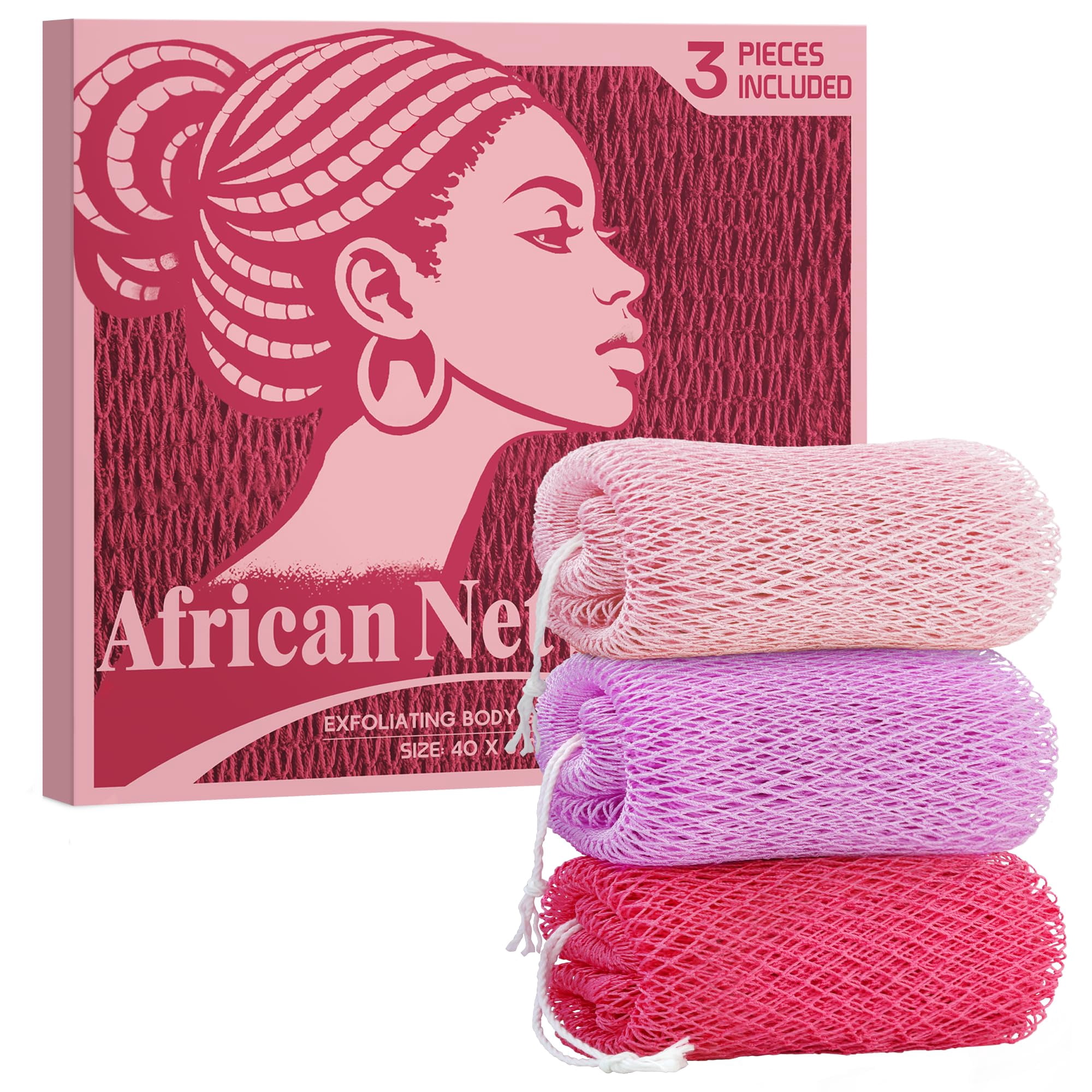 Exfloating Rag African Net Sponge Authentic - African Exfoliating Net Sponge 3 Pieces ...