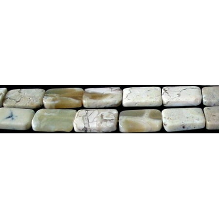 African Opal Flat Rectangle Bead Strand 103273