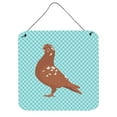 thumbnail image 1 of African Owl Pigeon Blue Check Wall or Door Hanging Prints, 6 x 6 in., 1 of 1