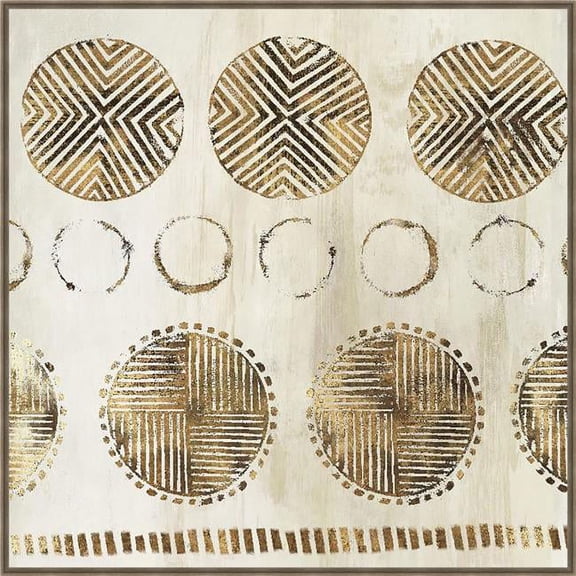 African Pattern Framed Canvas Art