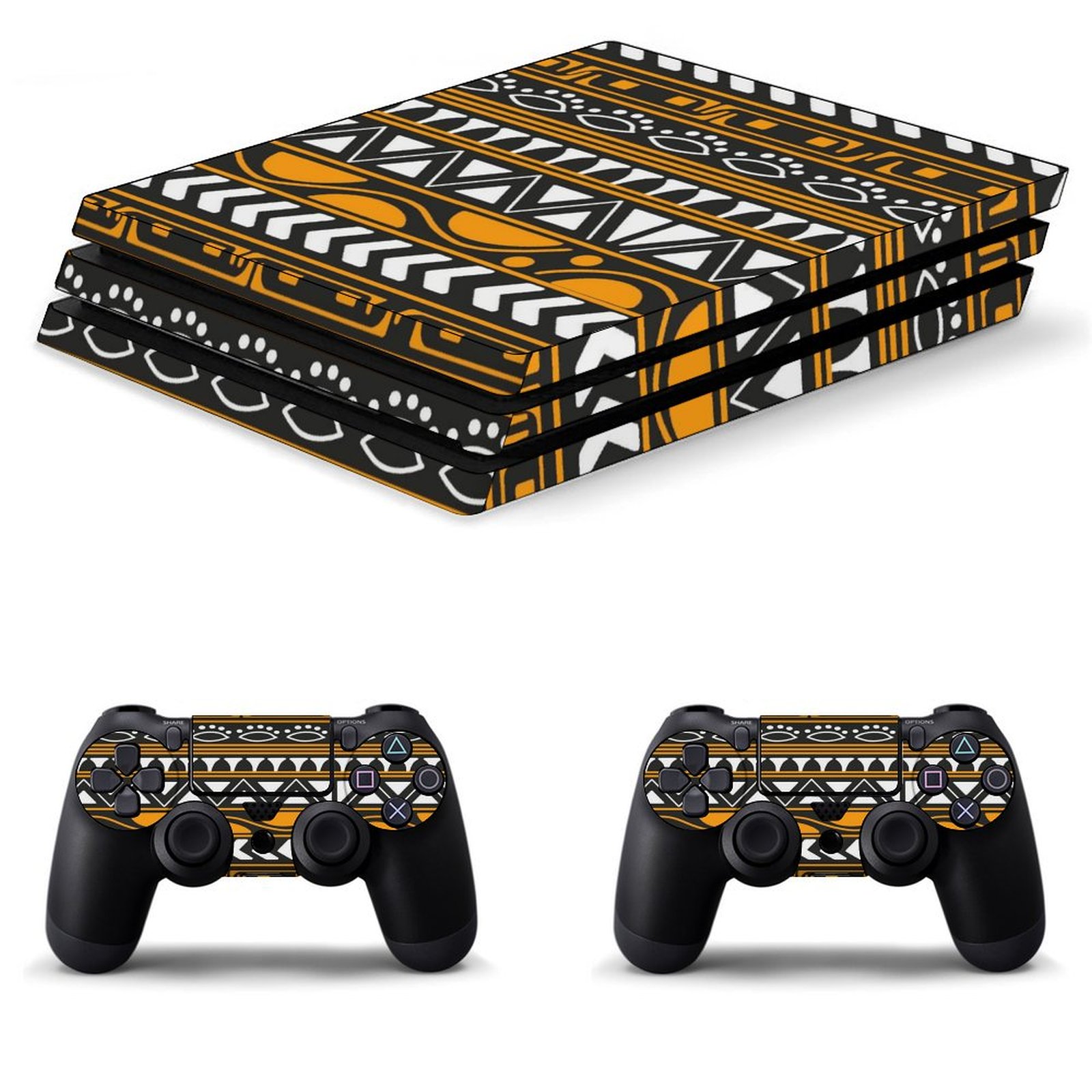 African Pattern PS4/PS4 Pro/PS4 Slim Skin Sticker For Console And ...