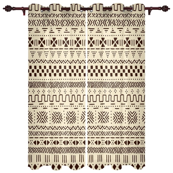 African Patterns Luxury Curtains Living Room Bedroom Window Curtain Valance Curtains For Kitchen Home r