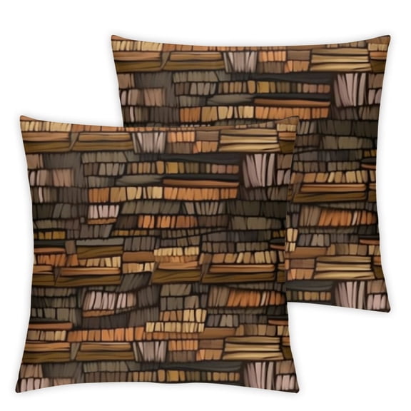 African Pillow Sham, Traditional Hand Drawn Pattern in Grunge Style Striped Design Print, Decorative Standard Queen Size Printed Pillowcase,  Pale Orange