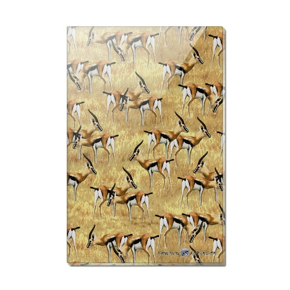 African Plains Gazelle Herd Grazing Pattern Rectangle Acrylic Fridge Refrigerator Magnet