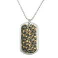 thumbnail image 1 of African Plains Zebra Herd Grazing Pattern Military Dog Tag Pendant Necklace with Chain, 1 of 5