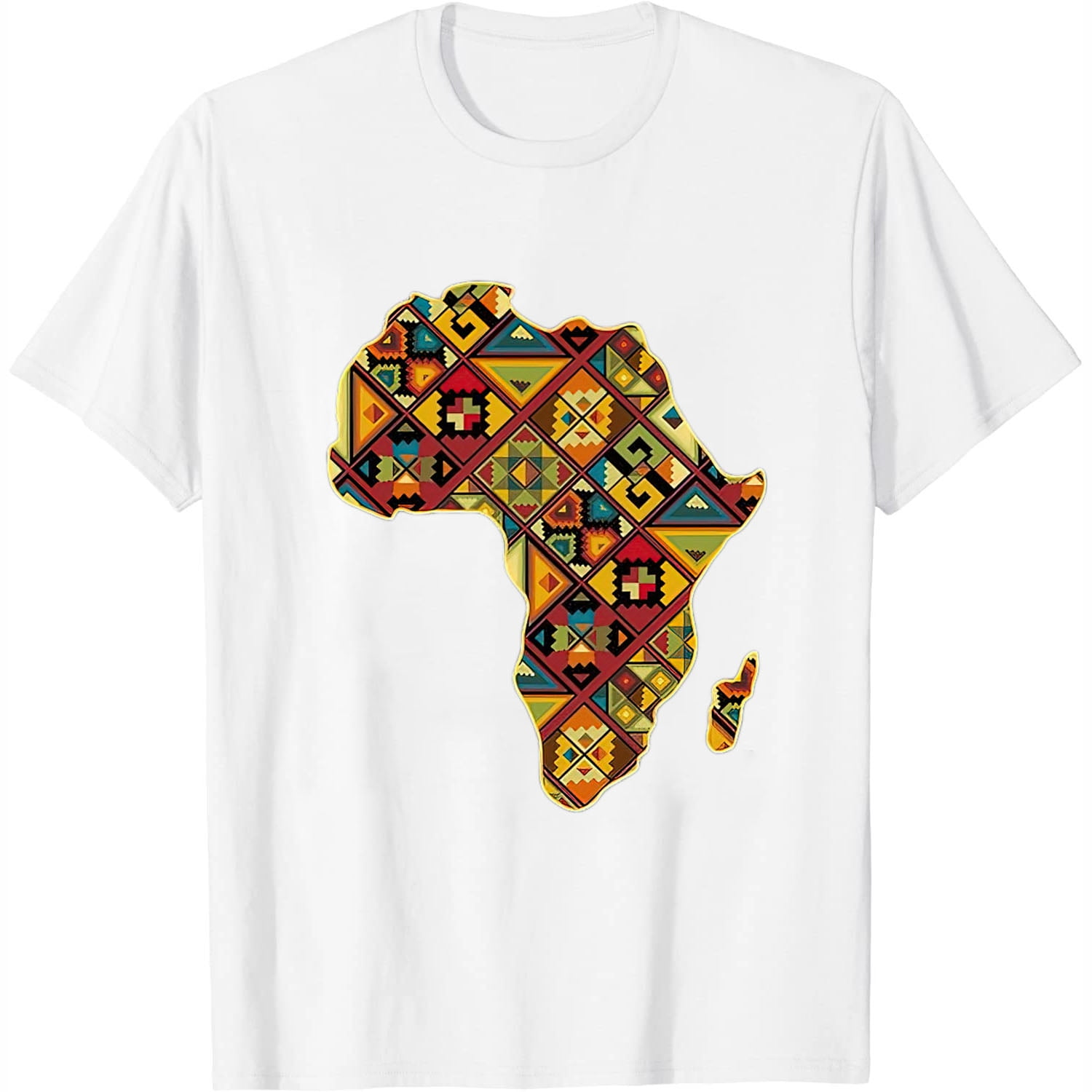 Womens White african map sweatshirt