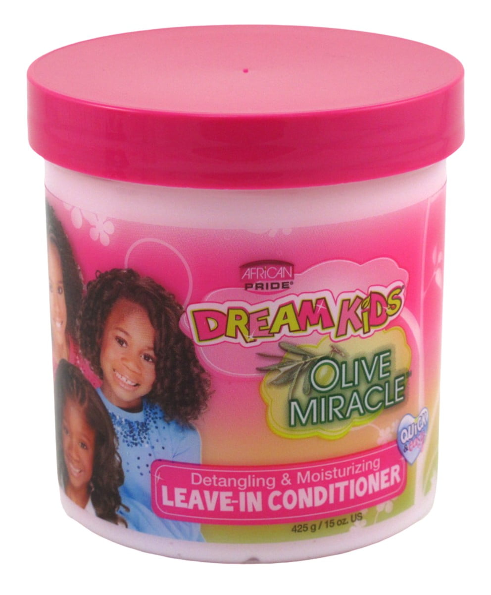 African Pride Dream Kids Leave -In Conditioner 15 Ounce Jar (Pack of 3)