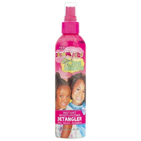 African Pride Dream Kids Olive Miracle Detangler, Oil Mositurizer, 8 oz, Curly, Coily Hair, Unisex
