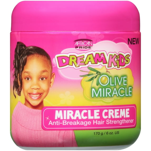African Pride® Dream Kids® Olive Miracle® Hair Creme 6 oz. Jar, Damaged, Moisturizing