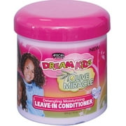 African Pride Dream Kids Olive Miracle Leave-In Conditioner, 15 oz Pack of 2