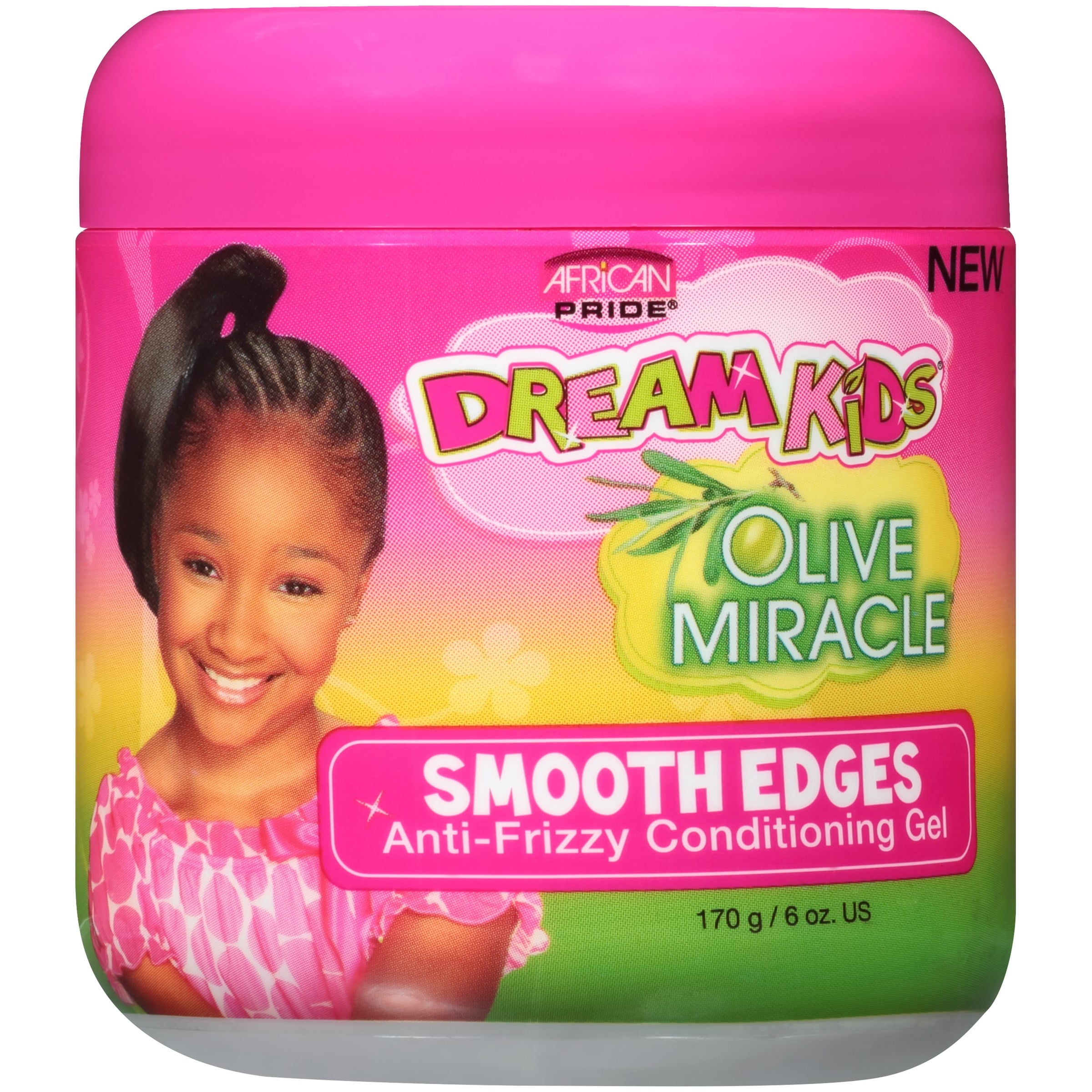 African Pride Dream Kids Olive Miracle Smooth Edge Hair Gel, 6 Oz, Pack ...
