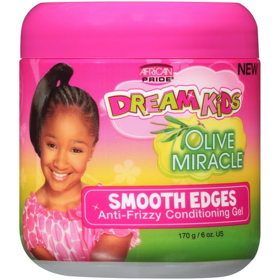 African Pride Dream Kids Olive Miracle Smooth Edge Hair Gel, 6 Oz
