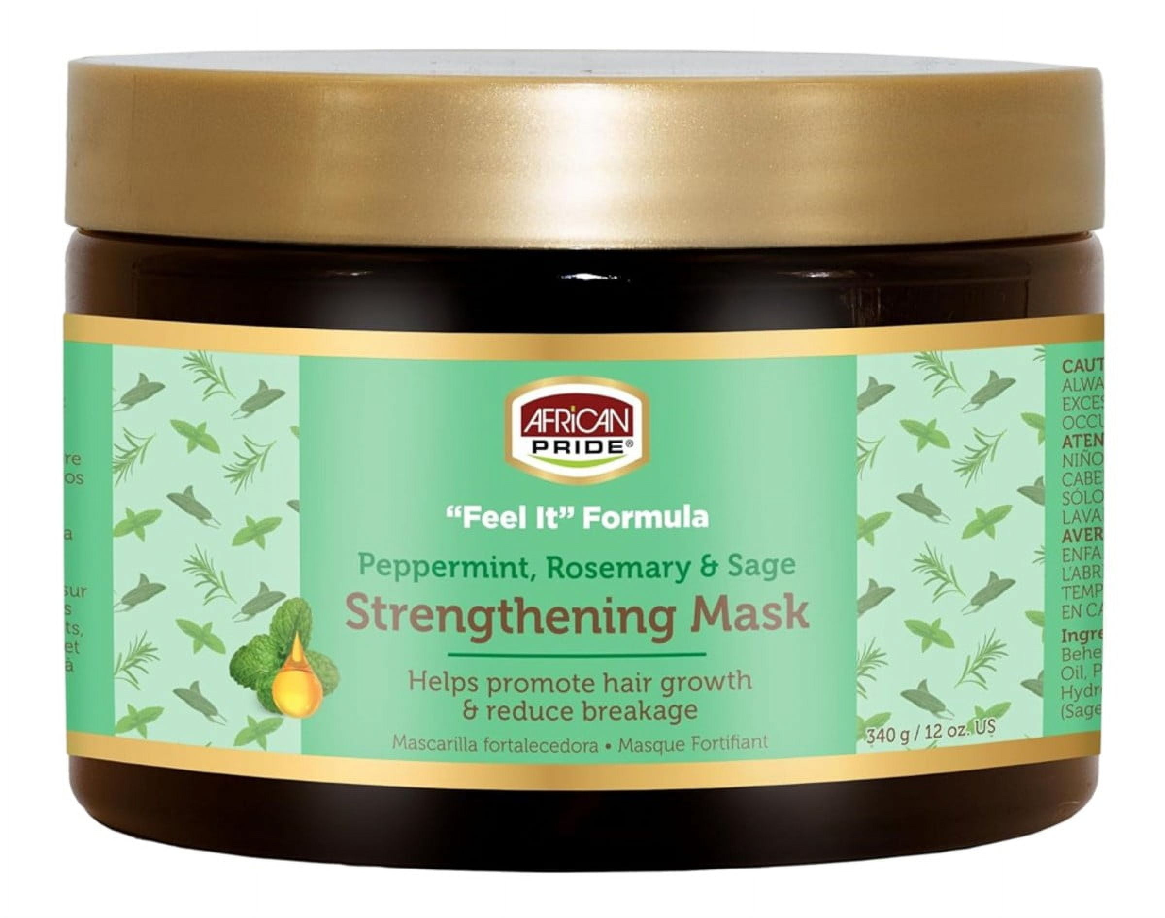 African Pride Feel It Formula Strengthening Mask 12 Ounce Jar (Pack of 3)
