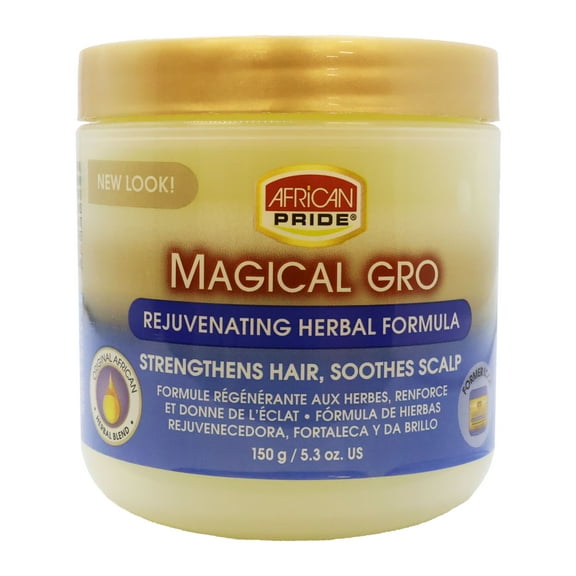 African Pride Magical Gro Rejuvenating Herbal Formula Hair and Scalp Treatment 5.3 Oz., Pack of 1