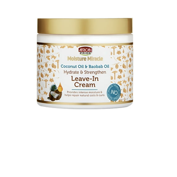 African Pride Moisture Miracle Coconut Oil & Baobab Oil Leave-In Cream